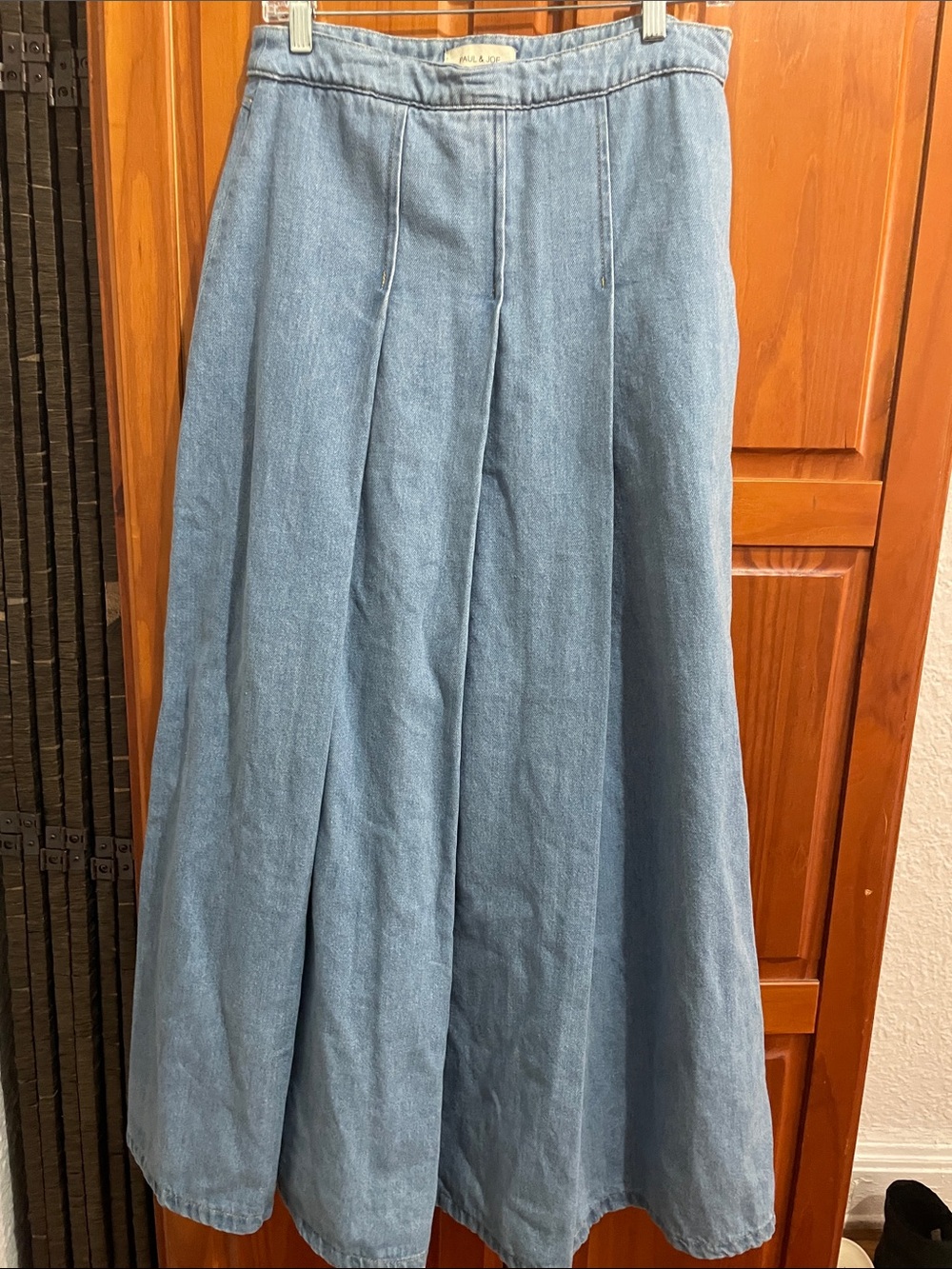 Paul & Joe Light Blue Denim Maxi Skirt